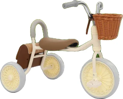 Obrázok produktu pre Multifunkčná detská retro trojkolka, vhodná pre deti vo veku 2-6 rokov, nosnosť 30 kg, voľne stojaca montáž