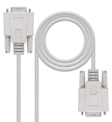 Produktbild von Kabel NANOCABLE 10.14.0602 Beige 1,8 m DB9