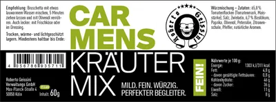 Produktbild von Carmens Kräuter MIX 60g