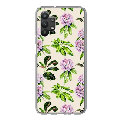 Produktbild von MuchoWow® Handyhülle Schutzhülle Hülle für Samsung Galaxy A32 5G Hortensien - Pflanzen - Muster Silikon Softcase Handy Hülle - Softcase