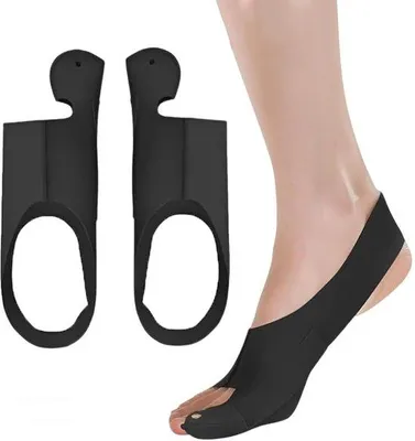 Produktbild von Hallux Valgus Korrekturorthese, 2 Stück, sehr dünne Stoff, Hallux Valgus, passt sich an Fußform an, korrigierende Orthese, unisex, für Sneaker, Flats, High Heels