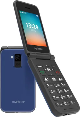 Produktbild von myPhone FLIP LTE, Klappgehäuse, Dual-SIM, 7,11 cm (2.8"), 1,3 MP, 1000 mAh, Blau, Grau