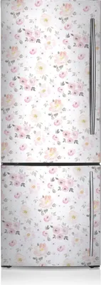 Produktbild von Dekoration Kühlschrank Aufkleber Magnete Küche Kühlschrankmagnete 60x190 cm - Aquarellblumen