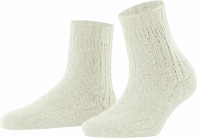 Zdjęcie produktu dla Skarpety FALKE Bedsock Rib dla kobiet, kolor złamanej bieli, rozmiar 35-38