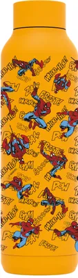 Produktbild von QUOKKA Thermosflasche, Solid, Edelstahl, Gelb, 630 ml, Spiderman Retro Comic