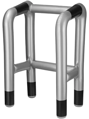 Produktbild von Aufblasbarer Gehwagen Scherzartikel für Rentner Kostüm Rollator Gag Karneval