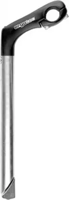 Produktbild von ergotec 37371001 1 Vorbau Kobra Tube, Schaft: 230 mm, Länge: 90 mm / 30°, Lenker: 25,4 mm, Niro/Alu, schwarz/silber