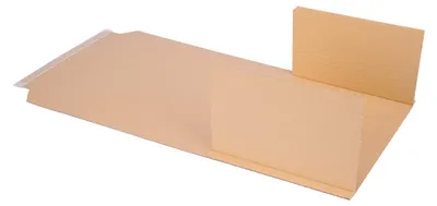 Produktbild von verpacking 100 Universal Buchverpackungen BV 4 | 310x250x20-70 mm | DIN A4 passend | flexible Wickelverpackung | Wickelkarton für DHL, DPD, Hermes, UPS, Deutsche Post