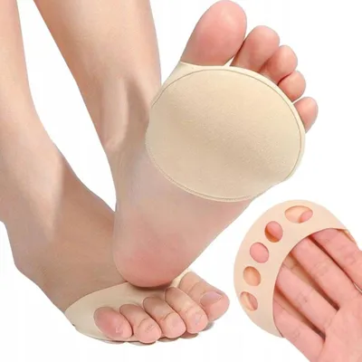 Immagine prodotto di Cinghie metatarsali ammortizzanti - per scarpe - morbide, in schiuma - cuscinetto discreto per il piede - beige