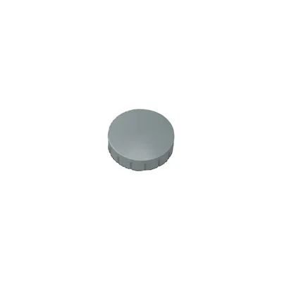 Produktbild von MAUL Magnet rund 10 Stück 0,6 kg Kunststoff Ferrit bruchsicher erodiert lackiert Ø 2.4 x 0.8 cm grau