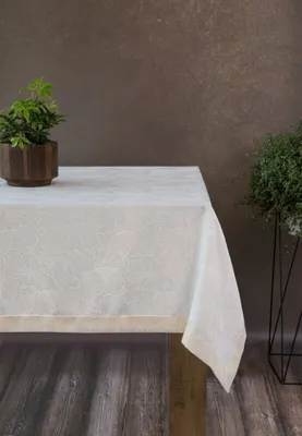 Produktbild von Festliche Tischdecke Tischdekoration LILIAN creme gold 145x400