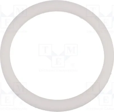Zdjęcie produktu dla 1 sztuka, uszczelka, biała, 53801065. Uszczelki. Średnica zewnętrzna: 25 mm, średnica wewnętrzna: 20 mm, grubość: 2 mm