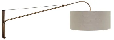Image de Steinhauer - applique murale - Elegant Classy - bronze - lin métal - lampe de lecture - E27 - 4751BR