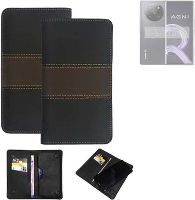 Produktbild von K-S-Trade Hülle Handyhülle kompatibel mit Lava Agni 2 Schutzhülle Walletcase Bookstyle Tasche Schutz Case Handytasche Wallet Cover Kunstleder