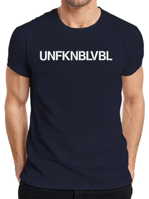 Immagine prodotto di UNFKNBLVBL: maglietta da uomo retrò provocatoria e sarcastica, regalo per uomini e donne, blu navy, XXL