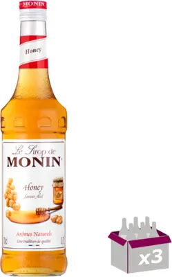 Image de Lot de 3 Sirop Monin - Miel - 70cL