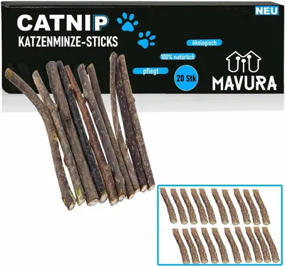 Obrázek produktu pro CATNIP Matatabi žvýkací tyčinky kočka dřevo catnip catnip zubní péče 20ks