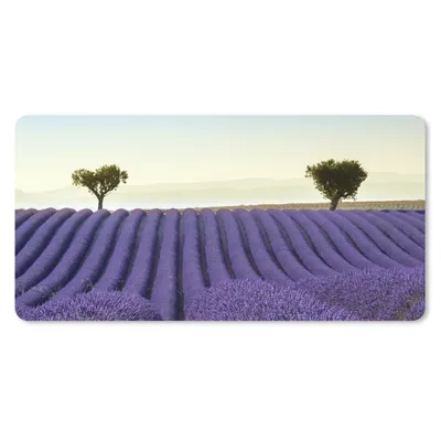 Produktbild von MuchoWow® Mauspad Mousepad Lavendel - Bäume - Blumen - Natur 60x30 cm - Mousepads - Maus Mat - Pad - Mausunterlage - Nachhaltig