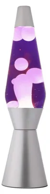 Produktbild von I-TOTAL® Lavalampe Magie Lavaspektakel Einzigartig Lila weiß Spaceship