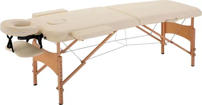 Obrázek produktu pro Masážní lehátko / lehátko pro mytí vlasů - Skládací masážní lehátko pro kadeřnický salon - Dřevěná konstrukce - 215x60x61-84 cm - Nastavitelná opěrka hlavy - Nosnost 250 kg - Barva: Šamponovací křesla A