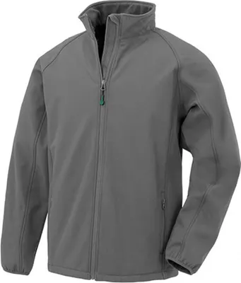 Immagine prodotto di Result Genuine Recycled R901M | Uomo Giacca Softshell Riciclata Stampabile a 2 Strati - Farbe: Grigio Workguard - Größe: M