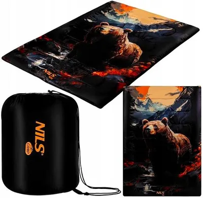 Produktbild von NILS CAMP NC3601 Reiseschlafsack 200x140 cm Schwarz