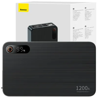 Produktbild von Baseus Super Energy Pro+ Powerbank / Starthilfe für Autos 1200A  schwarz