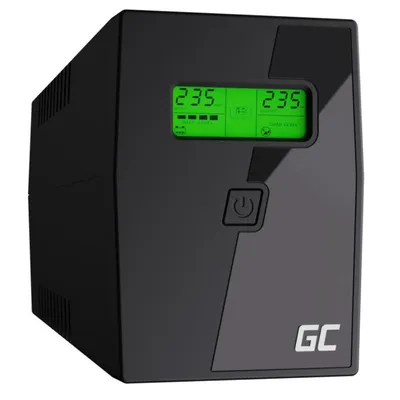 Image de Green Cell UPS02 uninterruptible power supply (UPS) Line-Interactive 0.8 kVA 480 W 2 AC outlet(s)