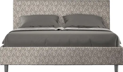 Produktbild von ITYHOME - Gepolstertes Bett ohne Lattenrost 160x190 mit Stoffbezug Era 02 Grau Adele