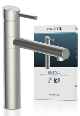 Produktbild von SCHÜTTE Küchenarmatur Edelstahl massiv, 360° schwenkbarer Wasserhahn Küche, Mischbatterie Küche