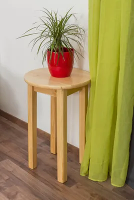 Produktbild von Tisch Kiefer massiv Vollholz natur 003 (rund) - Durchmesser 50 cm