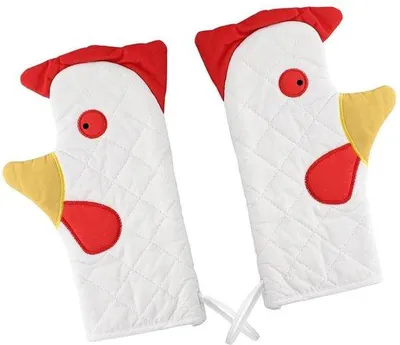 Produktbild von Hittebestendige ovenwanten set mit Wasserhahn-Design und praktischer Aufhängelösung