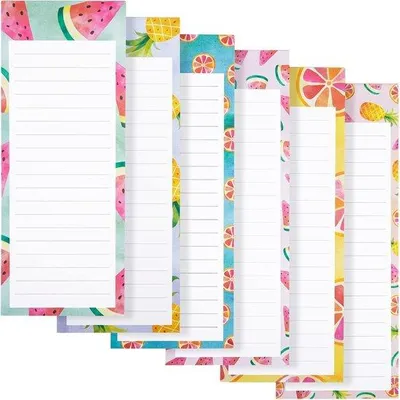 Produktbild von Magnetische Notizblöcke - bunte Designs - 6 Stück
