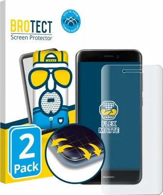 Produktbild von 2x BROTECT Fullscreen Schutzfolie für Huawei P9 Lite (2017) Displayschutz Folie Fullcover Matt Entspiegelungsfolie