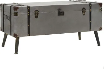 Image de Table basse MDF et aluminium 102x51x47,5 cm