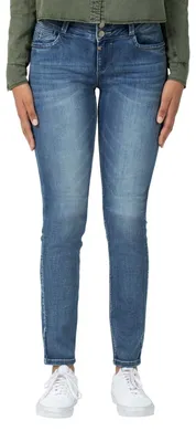Produktbild von Timezone Damen Jeans Slim ENAYTZ - Mid Waist - Slim Fit - Blau W25-W33 Stretch,