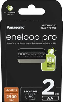 Image de PANASONIC ENELOOP PRO AA 2500mAh 2 pièces