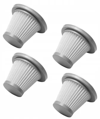 Productafbeelding van HEPA-reservefilters voor Deerma DX118C en DX128C - 4 stuks - Geschikt voor stofzuigers - Filterhoogte 75 mm