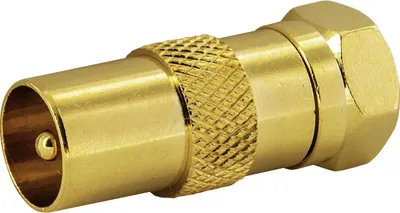 Produktbild von Schwaiger GOUST9310 537, F-Typ, Gold, Metall