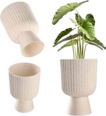 Immagine prodotto di Vaso da fiori a calice in plastica per esterni - Disponibile in 5 colori