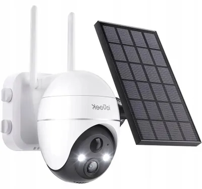 Produktbild von ieGeek Solar Überwachungskamera 5MP Schwenkbar WLAN Akku