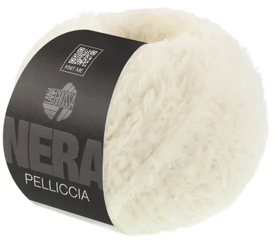 Produktbild von Lana Grossa PELLICCIA (NERA) 50 g Pelzeffektgarn aus Baby Alpaka & Merino extrafine  Farbe 001 - Creme