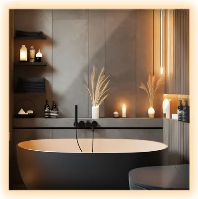 Produktbild von Wallfluent Spiegel - Badspiegel LED Rechteckig - Beleuchtung Wandspiegel - 50 cm x 50 cm - (Warmweiß 3000K)