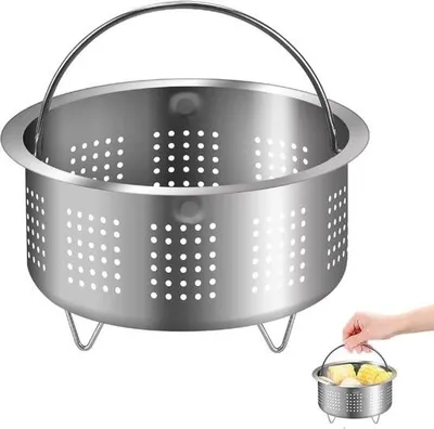 Produktbild von 13,8 cm Dampfeinsatz Edelstahl Dampfeinsatz für Topf Dampfeinsatz Dampfkorb Edelstahl Ersatzteile