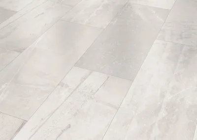Produktbild von Classen Visiogrande Laminat Fliese Megaloc Aquaprotect 60,4 x 28 cm Fließestrich weiß