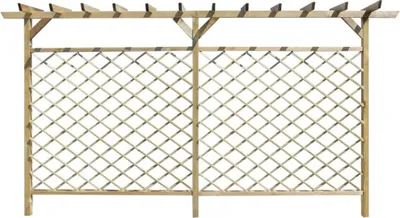 Image de vidaXL Pin imprégné Treillis pour fleurs Pergola Treillis Aide pour grimper Arc de roses