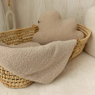 Produktbild von Muminky | Babydecke - 50x90cm - Beige - Warm für Herbst-Winter
