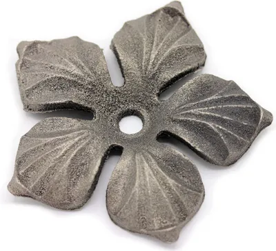 Produktbild von UHRIG Dekorative Zierrosette Zierblume aus Schmiedeeisen, Rosette für z.B. Zaun, Geländer