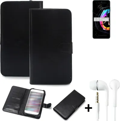 Produktbild von K-S-Trade Wallet Case Handyhülle kompatibel mit Motorola Edge 20 Lite Schutzhülle Flip cover Flipstyle Tasche Hülle Flipcover Slim Bumper schwarz +