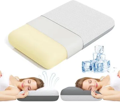 Produktbild von Unyqoos® Ergonomisches Memory‑Schaum‑Kissen – druckentlastend & anpassbar an Kopf und Nacken, mit abnehmbarem waschbarem Bezug für optimalen Schlafkomfort
